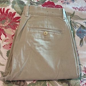 J CREW Size 31W x 30L Flat Front Chino 100% Cotton Comfort Khaki Casual $89 NEW